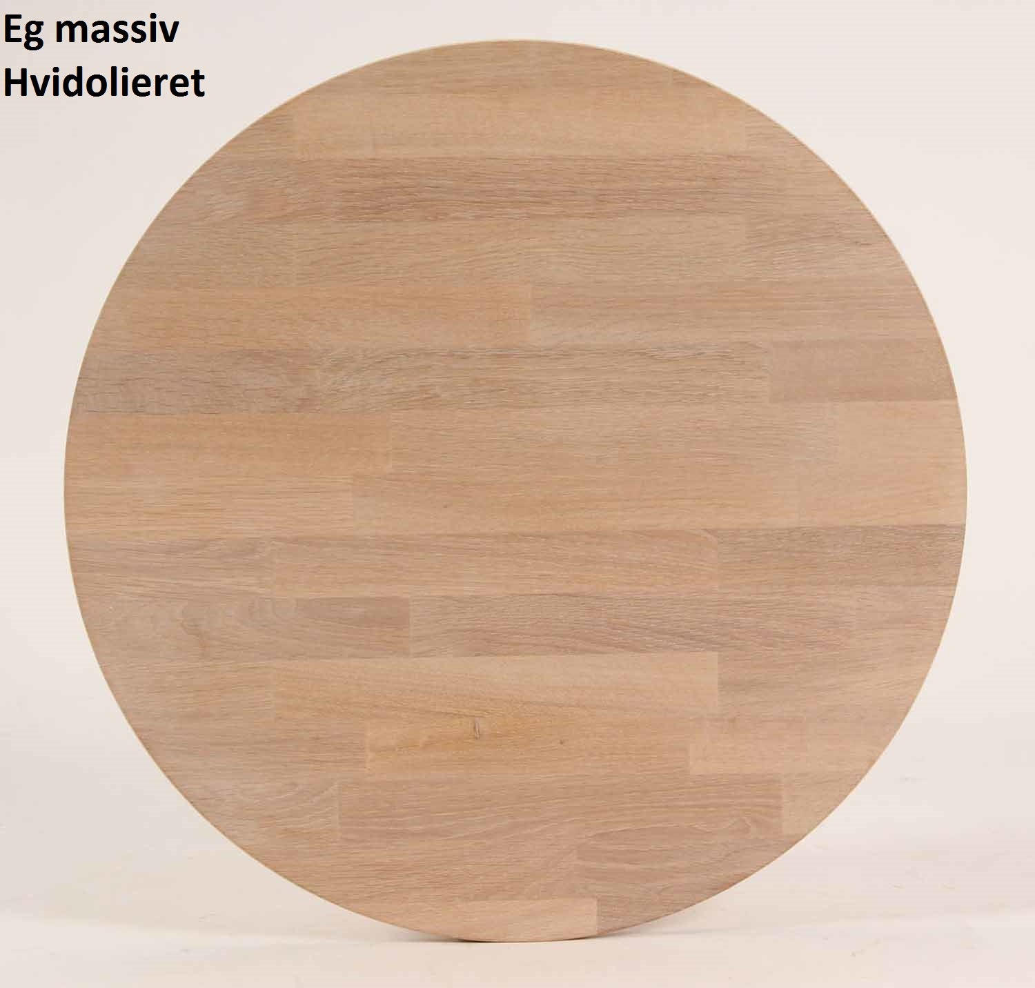 Spisebord, massiv eg, ø 100 cm