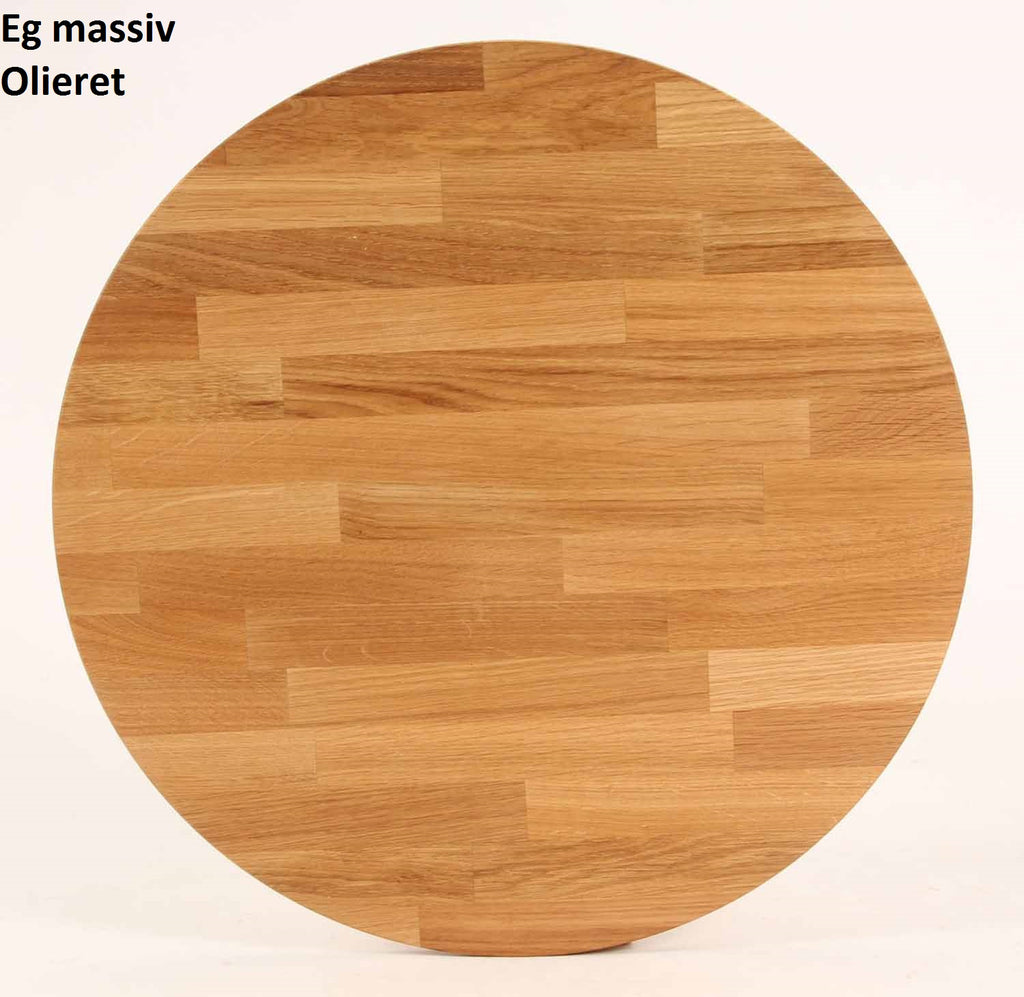 Spisebord, massiv eg, ø 100 cm