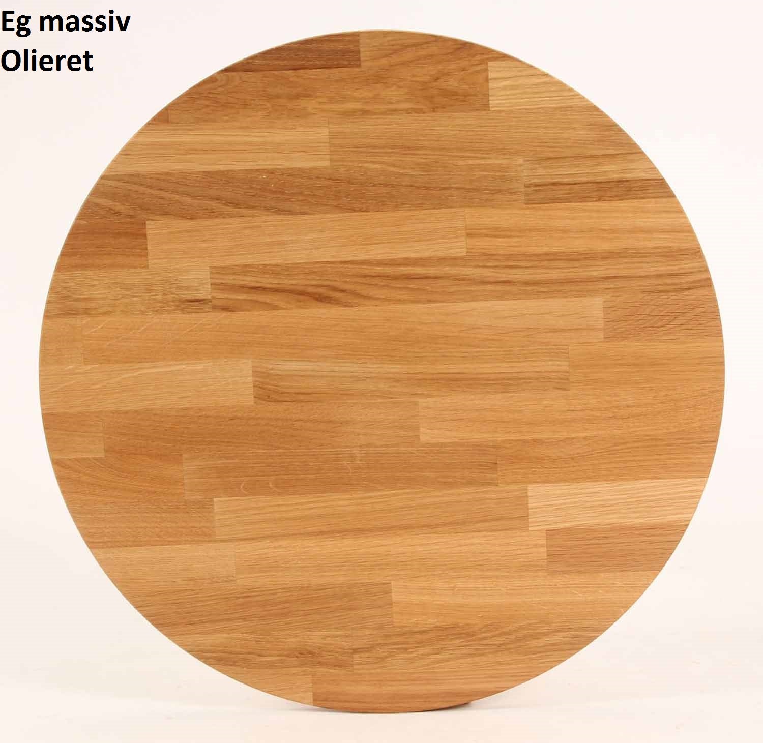 Spisebord, massiv eg, ø 100 cm