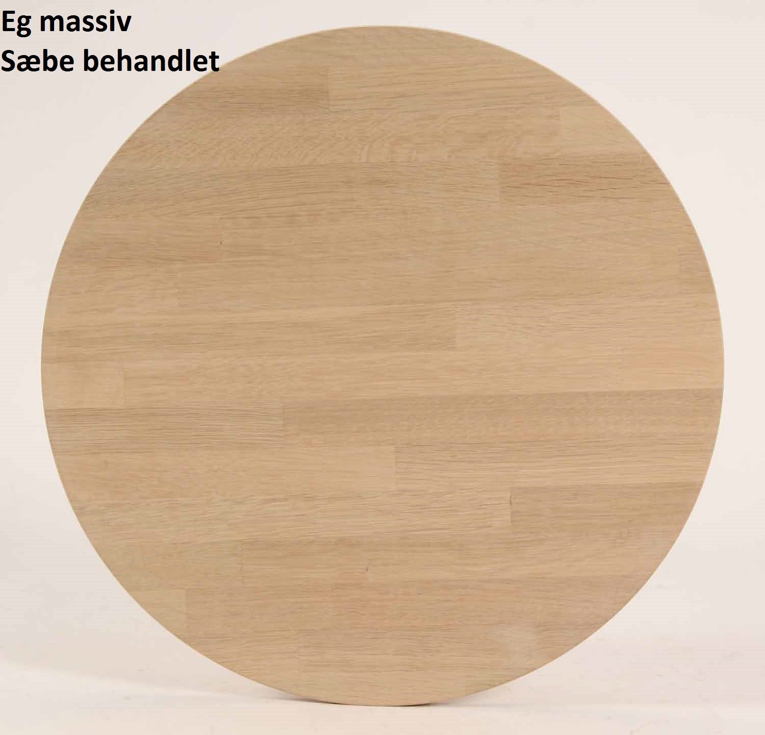 Spisebord, massiv eg, ø 100 cm